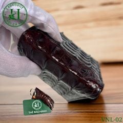 Ví nam phom ngang da lưng cá sấu cao cấp - VNL