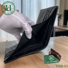 Ví nam phom ngang da bụng cá sấu cao cấp - VNB