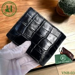 Ví nam phom ngang da bụng cá sấu cao cấp - VNB