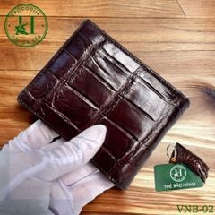 Ví nam phom ngang da bụng cá sấu cao cấp - VNB