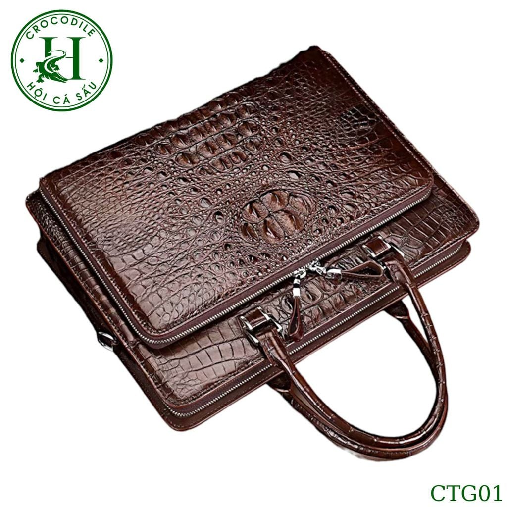 Cặp táp công sở da gù cá sấu cao cấp CTG01