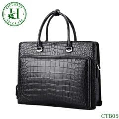 Cặp táp công sở da bụng cá sấu cao cấp CTB05