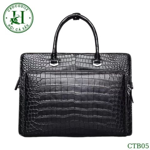 Cặp táp công sở da bụng cá sấu cao cấp CTB05