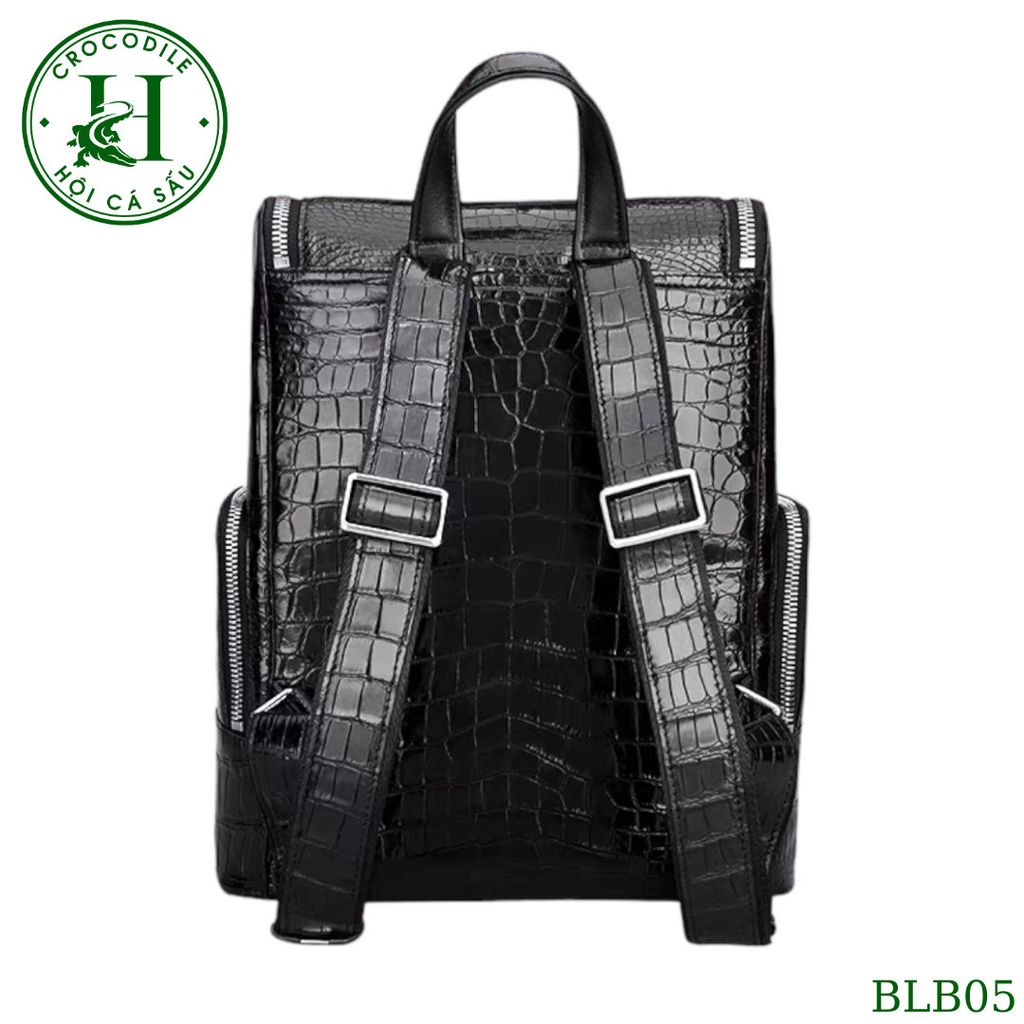 Balo da bụng cá sấu cao cấp BLB05