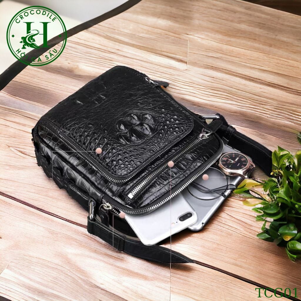 Túi chéo da cá sấu cao cấp TCG01