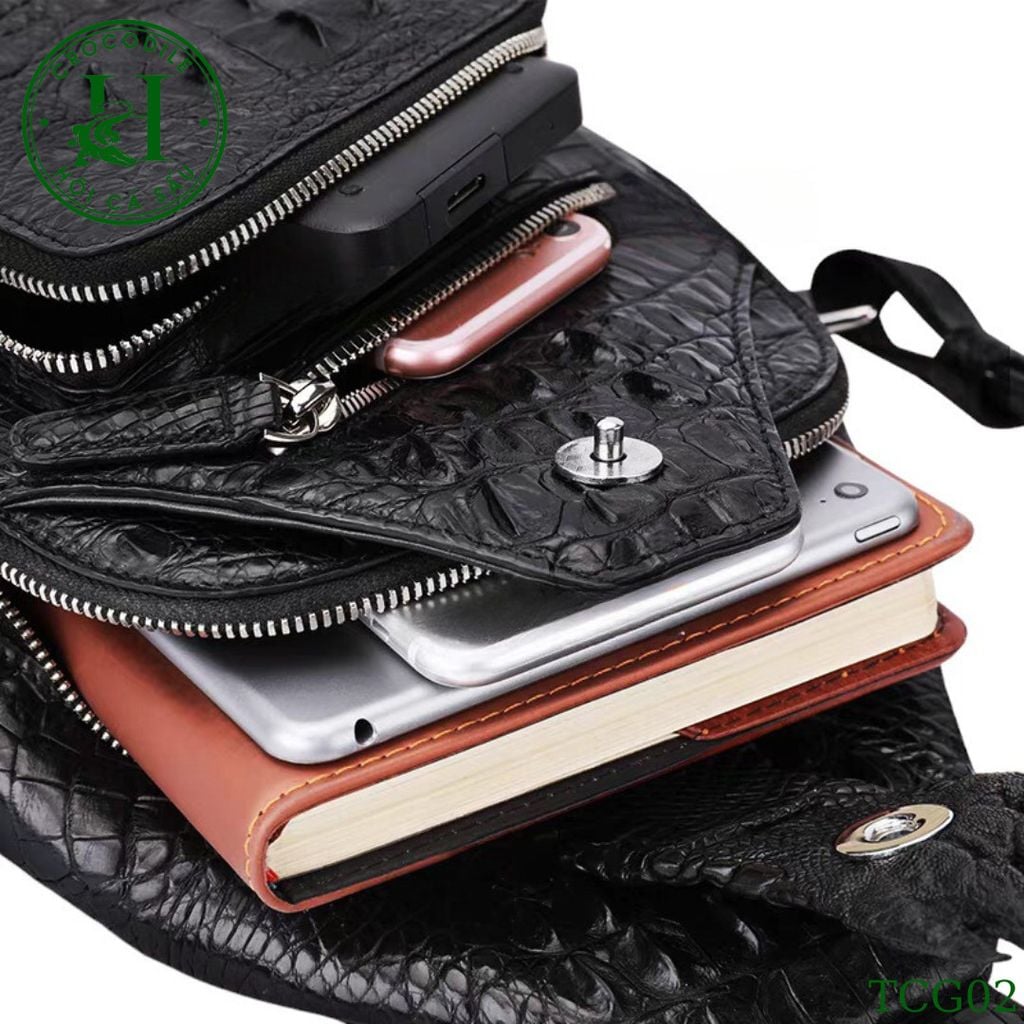 Túi chéo da cá sấu cao cấp TCG02