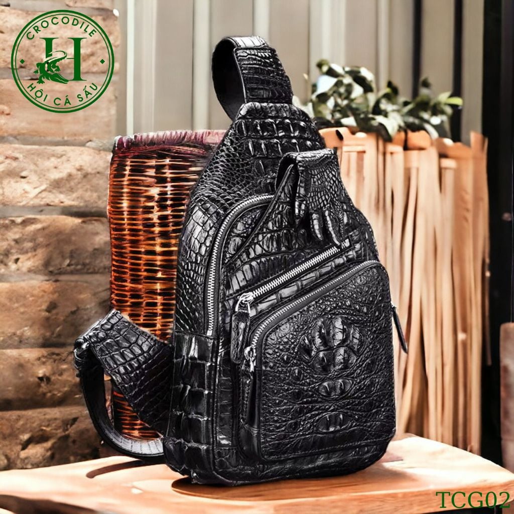 Túi chéo da cá sấu cao cấp TCG02