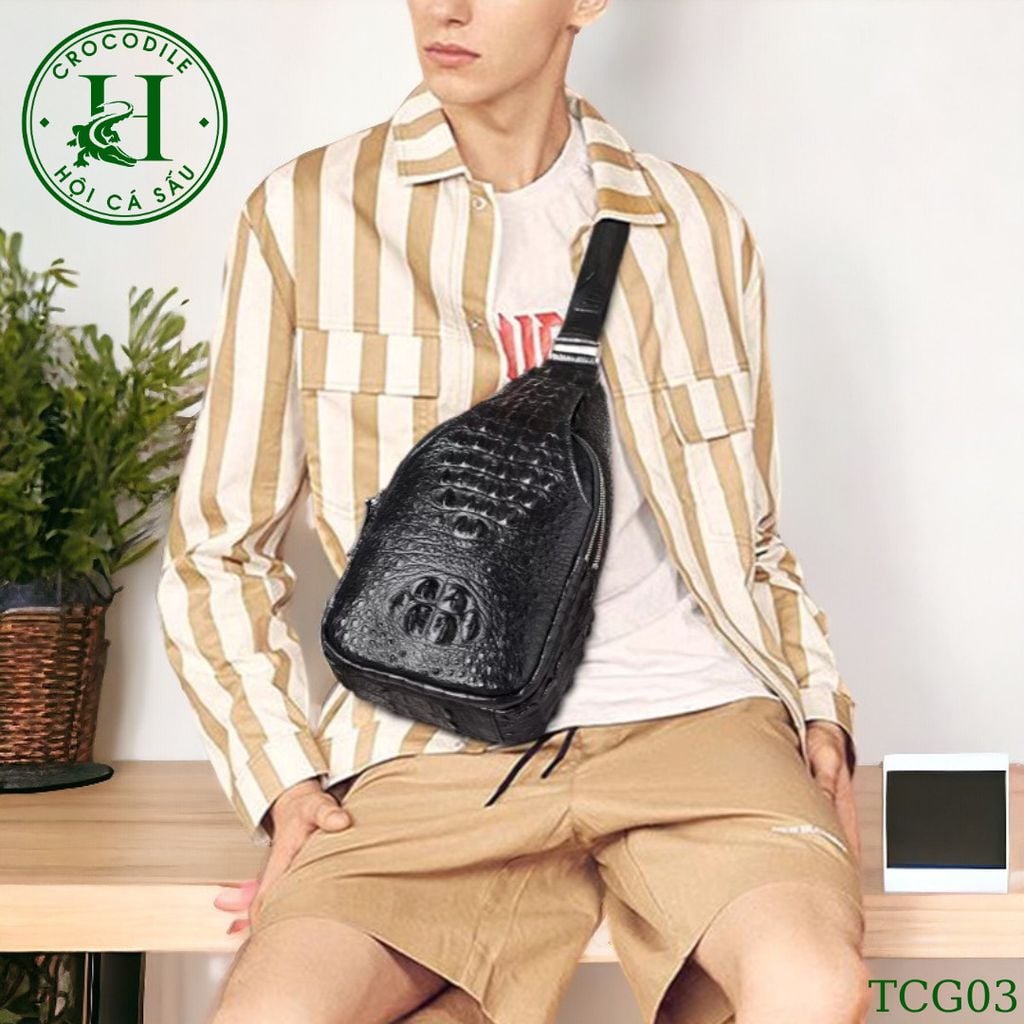 Túi chéo da cá sấu cao cấp TCG03