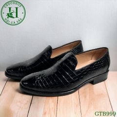 GTB999 – Giày Tây không dây da cá sấu thật | Sang trọng, tinh tế, thủ công cá nhân hóa