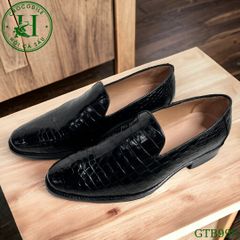 GTB999 – Giày Tây không dây da cá sấu thật | Sang trọng, tinh tế, thủ công cá nhân hóa