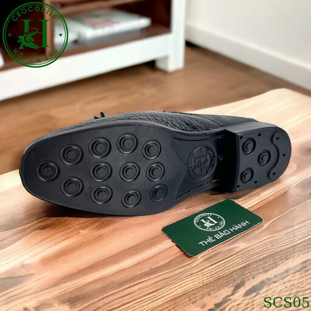 SCS05 – Giày sục da cá sấu thật thủ công | Thoải mái & đẳng cấp cho mùa hè