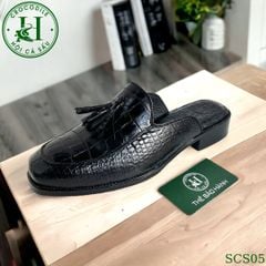 SCS05 – Giày sục da cá sấu thật thủ công | Thoải mái & đẳng cấp cho mùa hè