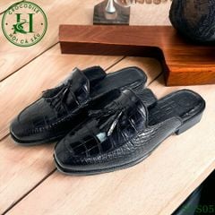 SCS05 – Giày sục da cá sấu thật thủ công | Thoải mái & đẳng cấp cho mùa hè