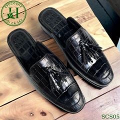SCS05 – Giày sục da cá sấu thật thủ công | Thoải mái & đẳng cấp cho mùa hè