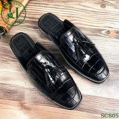 SCS05 – Giày sục da cá sấu thật thủ công | Thoải mái & đẳng cấp cho mùa hè