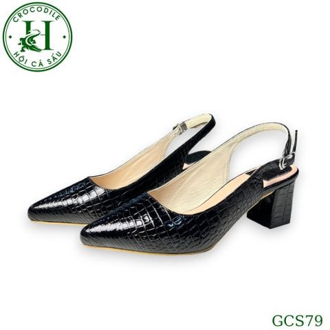 Giày nữ cao gót da cá sấu cao cấp GCS79