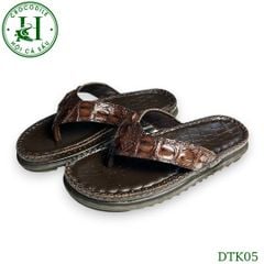 DTK05 – Dép quai kẹp đế cao da cá sấu thật, thủ công cao cấp – Khẳng định đẳng cấp từ từng bước chân