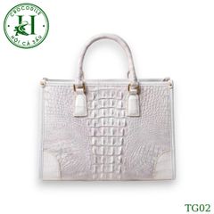 Túi nữ da gù cá sấu màu bạch tạng cao cấp TG02T