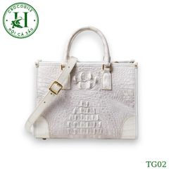 Túi nữ da gù cá sấu màu bạch tạng cao cấp TG02T