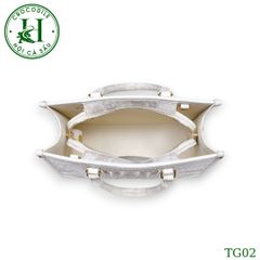 Túi nữ da gù cá sấu màu bạch tạng cao cấp TG02T