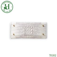 Túi nữ da gù cá sấu màu bạch tạng cao cấp TG02T