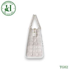 Túi nữ da gù cá sấu màu bạch tạng cao cấp TG02T
