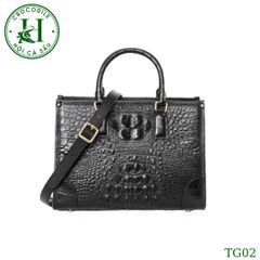 Túi nữ da gù cá sấu cao cấp phiên bản màu đen TG02