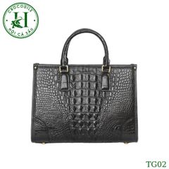 Túi nữ da gù cá sấu cao cấp phiên bản màu đen TG02
