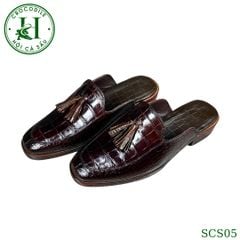 SCS05 – Giày sục da cá sấu thật thủ công | Thoải mái & đẳng cấp cho mùa hè