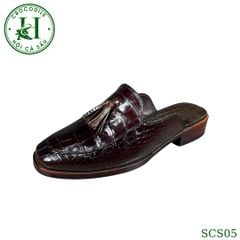SCS05 – Giày sục da cá sấu thật thủ công | Thoải mái & đẳng cấp cho mùa hè