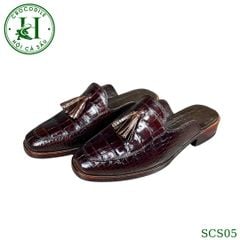 SCS05 – Giày sục da cá sấu thật thủ công | Thoải mái & đẳng cấp cho mùa hè