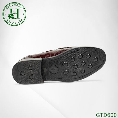 GTB555 – Giày Loafer da bụng cá sấu hạng A | Vân trơn sang trọng – Đế cao êm ái
