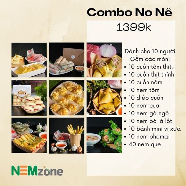 Combo No nê ( 10 người) 