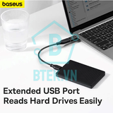  Đầu chuyển OTG Type C to USB 3.1 tốc độ cao Baseus Ingenuity Series Mini OTG Gen2 (Type-C to USB-A 3.1 Full Size, 10Gbps High speed OTG for Laptop/ Macbook/ iPad/Tablet/ Smartphone) 