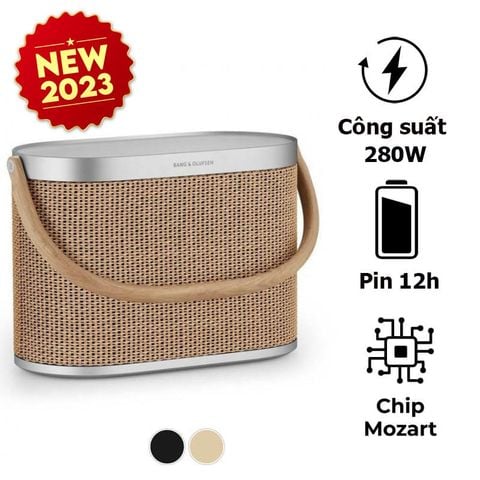 Loa B&O Beosound A5 Chính Hãng, Pin 12h, 280W, IP65, Bluetooth, WiFi, Sạc Không Dây Qi, Chip Mozart