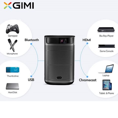 Máy chiếu Xgimi Mogo Pro Plus – Máy chiếu thông minh mini tích hợp Android TV, độ phân giải Full HD 1080P, hỗ trợ 3D công nghệ DLP, tích hợp pin dung lượng cao