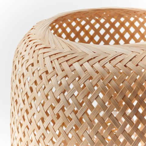 Sonos Ikea SYMFONISK speaker lamp, bamboo shade - loa đèn không dây