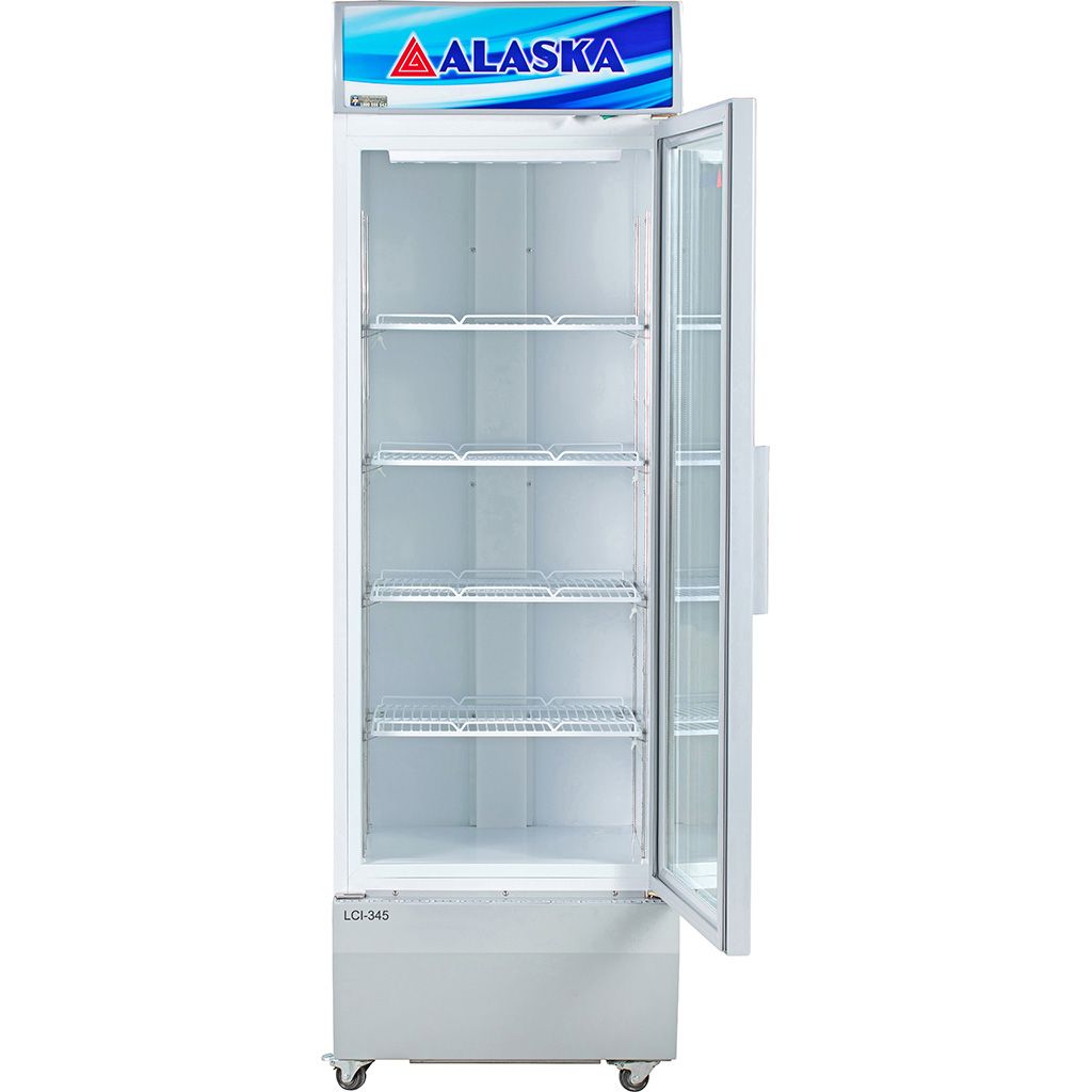Tủ mát Alaska LCI345 cửa kính 2 lớp hút chân không chắc chắn cách nhiệt hiệu quả