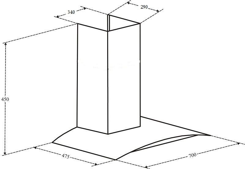 Máy Hút Mùi Kaff KF-GB783N Kính Cong