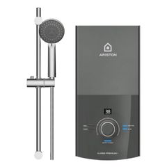 Bình Nóng Lạnh Ariston AURES PREMIUM 4.5 Không Bơm Vòi Sen 5 Chế Độ Ôn Định Nhiệt Kép Residual Heat