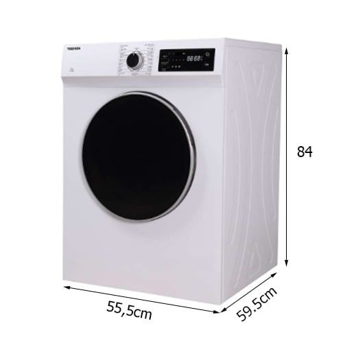 Máy sấy quần áo thông hơi Toshiba 7 kg TD-H80SEV(WK)