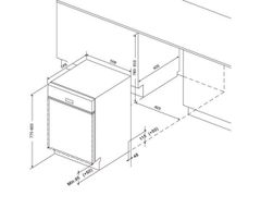 Máy rửa bát Eurosun SMK82EU88G dung tích chứa 16 bộ bát đĩa tích hợp 12 chương trình rửa