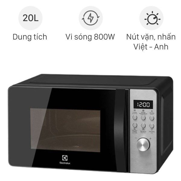 Lò Vi Sóng Electrolux EMM20D38GB 20 Lít