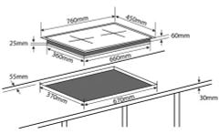 Bếp Từ Chef's EH-DIH888V Nhập Khẩu Đức