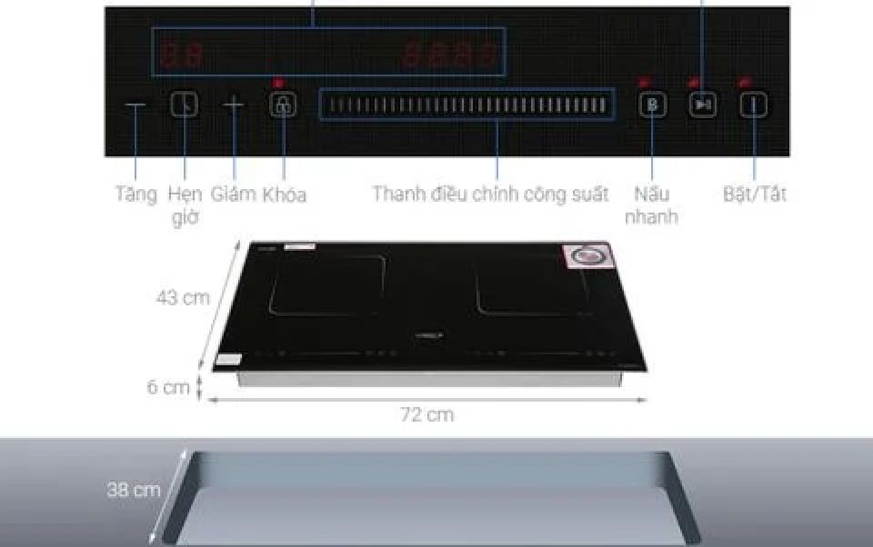 Bếp Từ Hồng Ngoại Chef's EH-MIX220 Lắp Âm