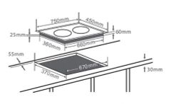 Bếp Từ Đôi Chefs EH-DIH888P 4000W