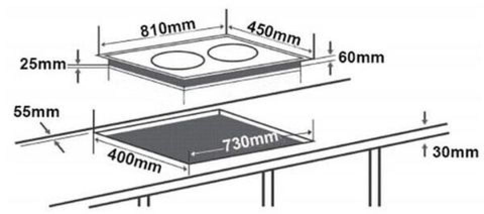 Bếp Từ Chef's EH-IH536 3 Vùng Nấu Lắp Âm