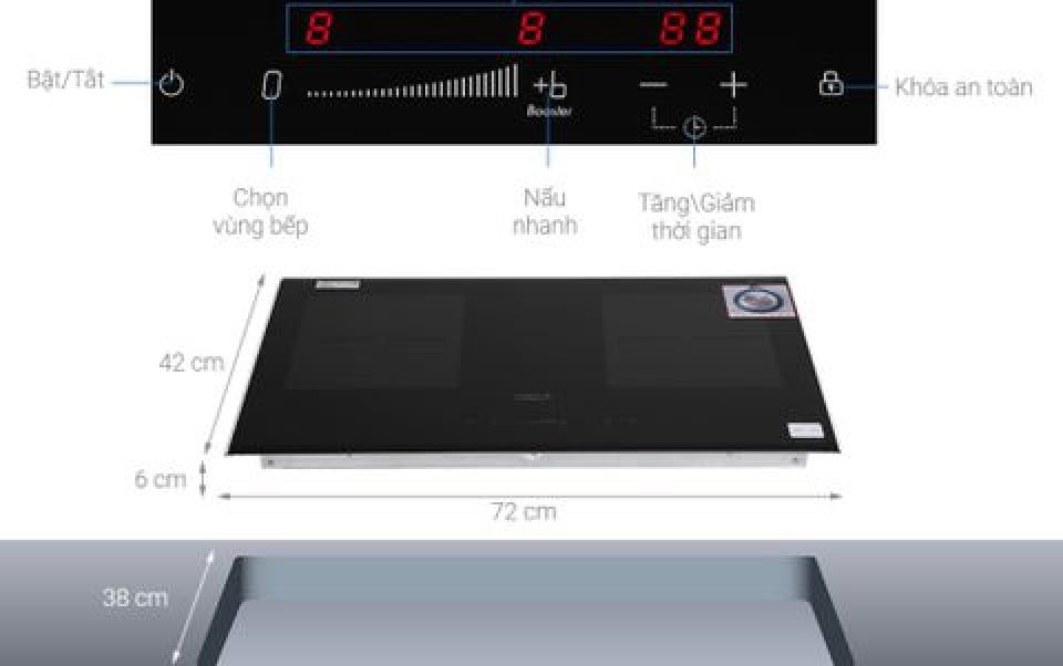 Bếp Từ Đôi Chef's EH-DIH328 Lắp Âm