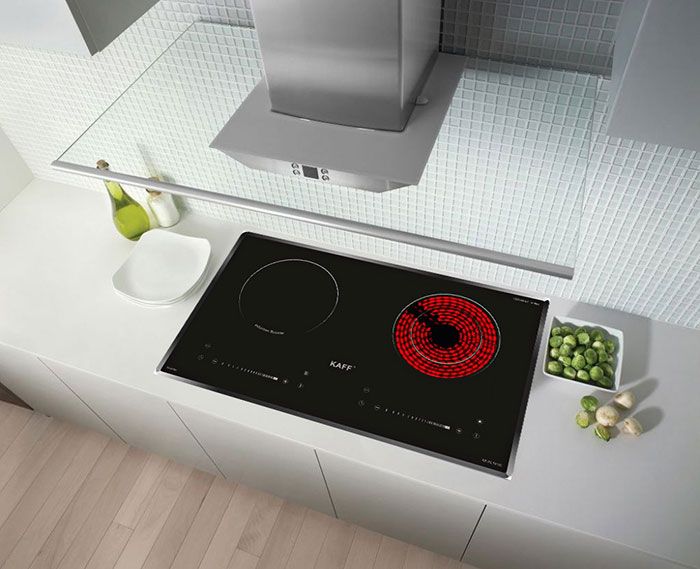 Bếp Hồng Ngoại Điện Từ Đôi Kaff KF-FL101IC 2 Vùng Nấu Lắp Âm