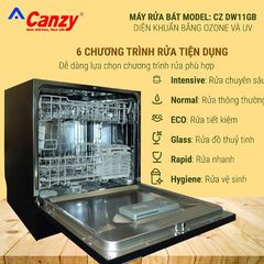Máy Rửa Bát Canzy CZ DW11GB 8 Bộ
